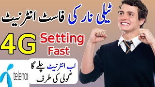 Fast internet setting telenor 2024  Telenor internet setting  Telenor apn setting [upl. by Anneis]