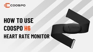 How to Use Coospo H6 Chest Strap Heart Rate Monitor [upl. by Silirama]