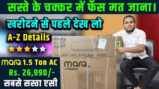 Marq 15 Ton 3 Star AC 2024 Review Unboxing Features Performance and Complete Details [upl. by Nitnilc44]