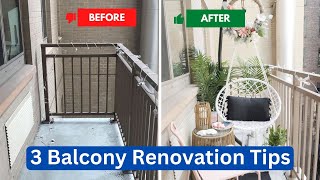 3 Balcony Renovation Tips [upl. by Nev]