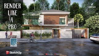 Lumion 10 Pro Exterior Rendering Tutorial Best Tutorial lumion [upl. by Bruni]