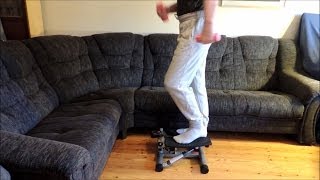 A Walk on the Twist Stepper with dumbbells  Home training equipment [upl. by Dleifyar]