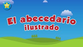 Abecedario ilustrado en español para niños  Videos Aprende [upl. by Anerat]