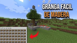 GRANJA DE MADERA SUPER PRODUCTIVA PARA MINECRAFT JAVA 120 [upl. by Gunnar]