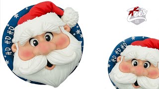 santa claus face cake tutorial for Christmas [upl. by Adrianne]