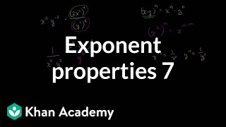 Exponent properties 7  Exponent expressions and equations  Algebra I  Khan Academy [upl. by Saint]