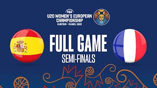 SEMIFINALS Spain v France  Full Basketball Game  FIBA U20 Womens European Championship 2023 [upl. by Faunie]