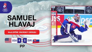 Samuel Hlavaj  TOP zákroky USA  SVK  45pp  IIHF Majstrovstvá sveta 2024 [upl. by Friedrich]