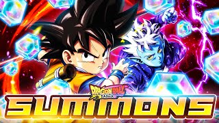 SUMMONS FOR THE NEW GOKU MINI AND GLORIO CHARACTERS  Dragon Ball Legends [upl. by Eninnaj]