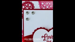 Stampin Up Heartfelt Cute Card [upl. by Nwahsit71]