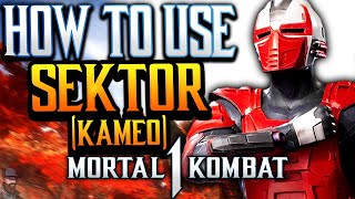 Mortal Kombat 1  How To Use SEKTOR Kameo Tips Strats amp Character Recommendations [upl. by Dorolice]