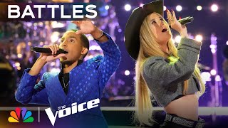 DREION and Georgia Starnes Phenomenal Duet is the quotPerfect Combinationquot  The Voice Battles  NBC [upl. by Fritzie708]