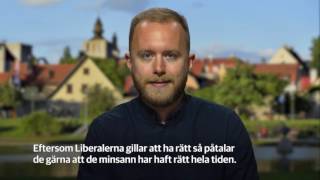 Viktor BarthKron i Almedalen Liberalerna [upl. by Diehl]