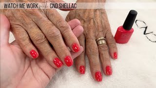 CND Shellac manicure explained in detail Watch Me Work [upl. by Miyasawa]