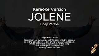 Dolly Parton  Jolene Karaoke Version [upl. by Ecar]