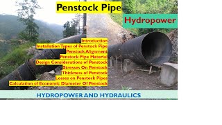 What is Penstock  Details about the penstock [upl. by Salahi115]