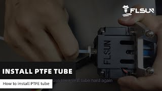 FLsun SR 3D PrinterHow to install PTFE tube [upl. by Stanwood109]