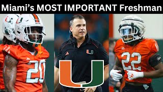 Miami Hurricanes MOST IMPORTANT Freshman  Miami Hurricanes Football 2024 [upl. by Tatum]