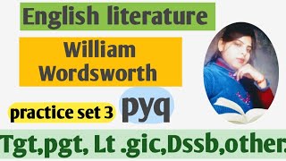 William WordsworthWilliam Wordsworth English literature William Wordsworth pyq [upl. by Enneyehs]