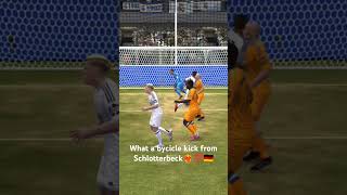 10 for a Schlotterbecks bycicle kick❤️‍🔥💯🇩🇪youtubeshorts fcmobile fc25 schlotterbeck [upl. by Terza727]