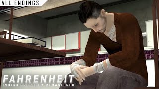 Fahrenheit Indigo Prophecy Remastered  PC  All Endings  Extra Carla Scene 4K 60ᶠᵖˢ [upl. by Darci111]