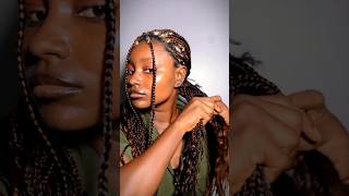 How to style box braids hairstyles [upl. by Darbie]