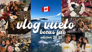 VUELO A CANADA  día anterior  viaje a toronto  becas fao 2223 [upl. by Enram984]