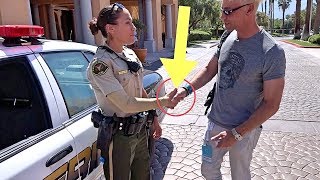 FEMALE POLICE OFFICER FOOLED BY MAGICIAN BEST COP TRICKS [upl. by Eurd]