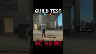 PC PLAYER GUILD TEST 1V1 AMAZING 1V1 GUILD TEST freefireclips shrots freefire [upl. by Boutis681]