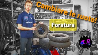 Vespa Tutorial  Come Cambiare le RUOTE alla VESPA [upl. by Seem]