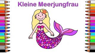 Ausmalbilder für Kinder 🎨 ​Malbuch für Kinder 🐬​​​ Malen für Kinder 🐬​​ Ausmalbilder 🐬​ Meerjungfrau [upl. by Merilee]