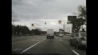 A Drive from Outer DriveCherry Hill to the Police Station Dearborn MI October 15 2014 [upl. by Esela448]