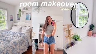 extreme room makeover aesthetic  pinterest inspired [upl. by Sallie]