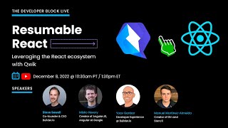 Resumable React  Leveraging the React ecosystem with Qwik [upl. by Ingles]
