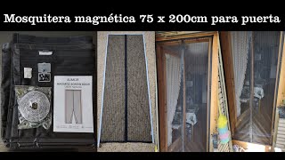 Mosquitera magnética 75 x 200cm para puerta marca 4UMOR [upl. by Harehs]