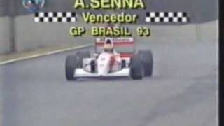 Ayrton Senna  Victory in Brazil [upl. by Hakan853]