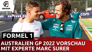 Formel 1 Australien GP 2022 Vorschau mit Marc Surer [upl. by Marlen]