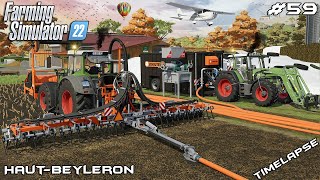 Spreading SLURRY with SCHOUTEN HOSES  Animals on HautBeyleron  Farming Simulator 22  Episode 59 [upl. by Jann]