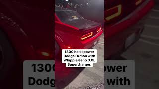 1300 Horsepower dodge demon with Whipple Gen5 30L supercharger [upl. by Nileve]