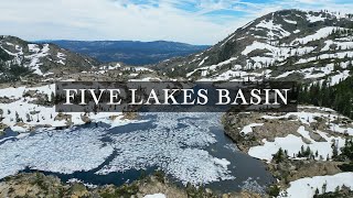 Backpacking Five Lakes Basin in Tahoe National Forest CA [upl. by Wollis]