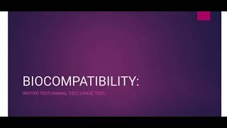 Biocompatibility short notesslide sharemicrobiologyanimalinvitrousage test [upl. by Lertram]