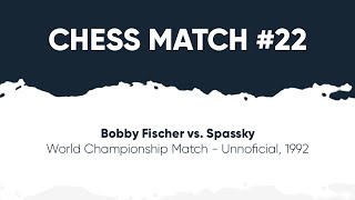 Bobby Fischer vs Spassky  World Championship Match  Chess 1992 [upl. by Strepphon]