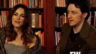 Entertainment Weekly Interview with Keira and James [upl. by Falk]