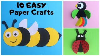 10 Easy Paper Crafts for Kids  Paper Circle Crafts  DIY Paper Toys [upl. by Deaner373]