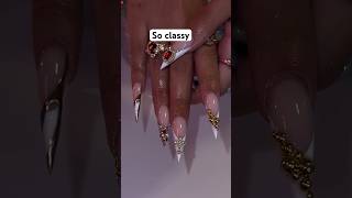 Classy nail art nails viralvideo trendingshorts newyorknails india philippines fyp [upl. by Devonne850]