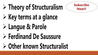 StructuralismFerdinand De Saussure COMPLETE NOTES [upl. by Nitin]