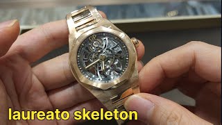 GP 芝柏錶桂冠系列全金Laureato Skeleton [upl. by Hgielhsa]