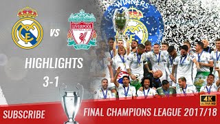 REAL MADRID VS LIVERPOOL FINAL CHAMPIONS LEAGUE 201718  4K 60 FPS  championsleague realmadrid [upl. by Leirrad]