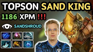 🔥 736c TOPSON SAND KING Midlane Sandshroud 🔥 Sand King Midlane  Dota 2 [upl. by Schuyler547]