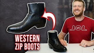 Transition to Cowboy Boots with Zip Western Boots  Durango Boots Quick Impression [upl. by Ynahpit]